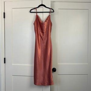 Birdy Grey Satin bridesmaid dress